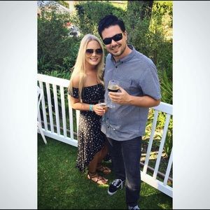 Floral high low skirt & crop top set